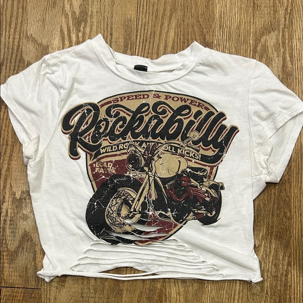 Windsor White Rockabilly Crop Top